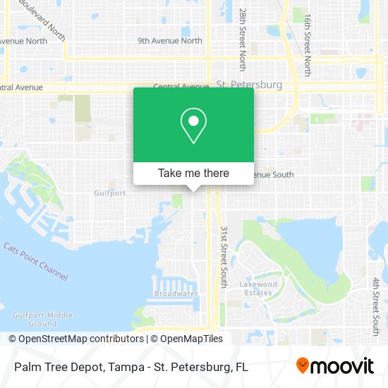 Palm Tree Depot map