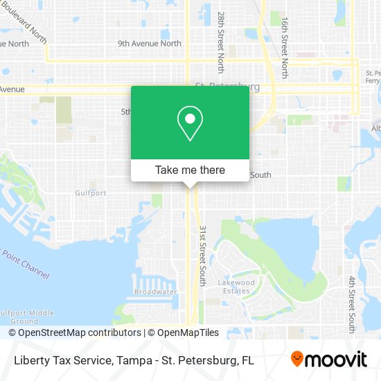 Mapa de Liberty Tax Service