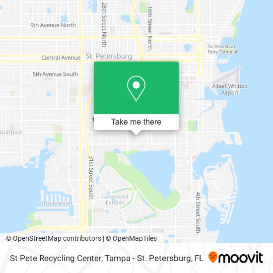 Mapa de St Pete Recycling Center