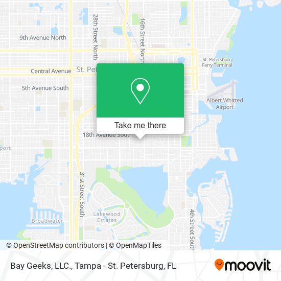 Mapa de Bay Geeks, LLC.