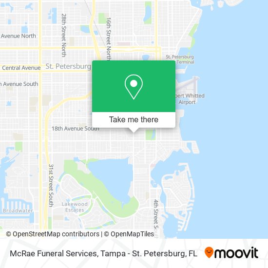 Mapa de McRae Funeral Services