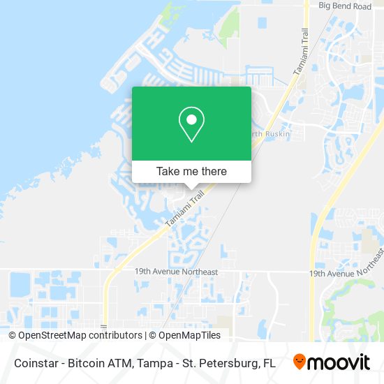 Mapa de Coinstar - Bitcoin ATM