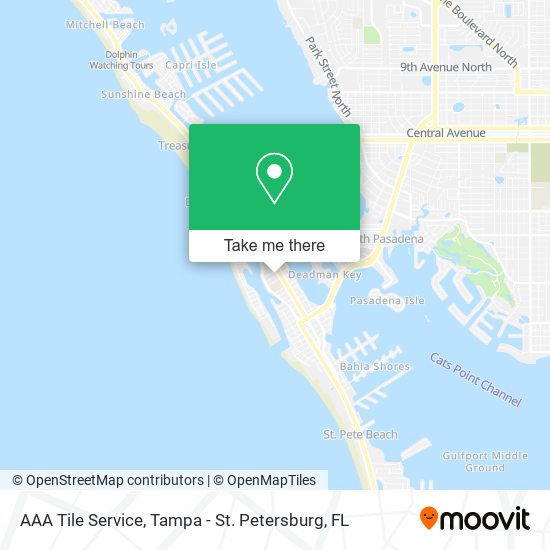 AAA Tile Service map