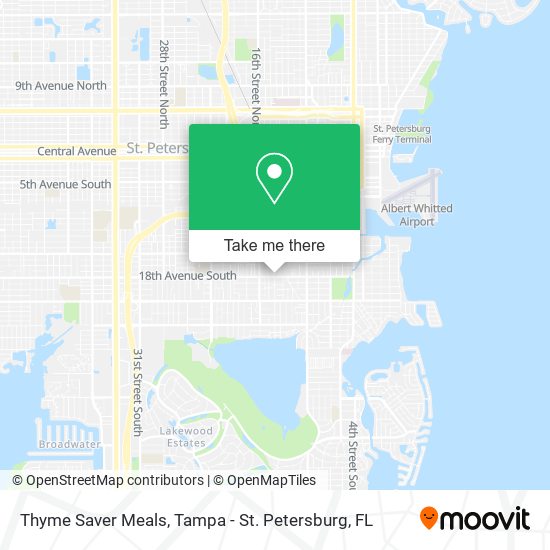 Mapa de Thyme Saver Meals