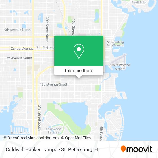 Mapa de Coldwell Banker