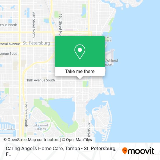 Caring Angel's Home Care map