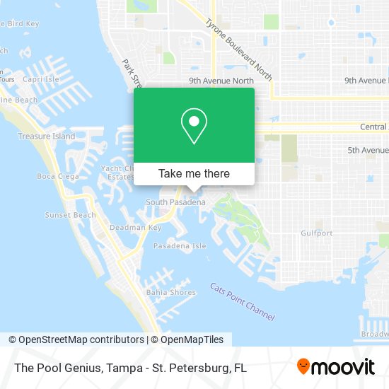 The Pool Genius map