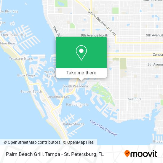 Palm Beach Grill map