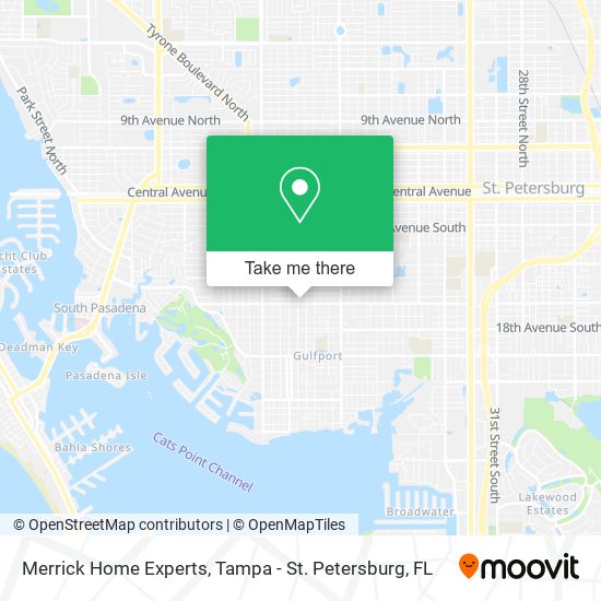 Merrick Home Experts map