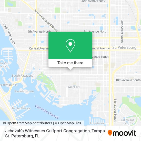Jehovah's Witnesses Gulfport Congregation map