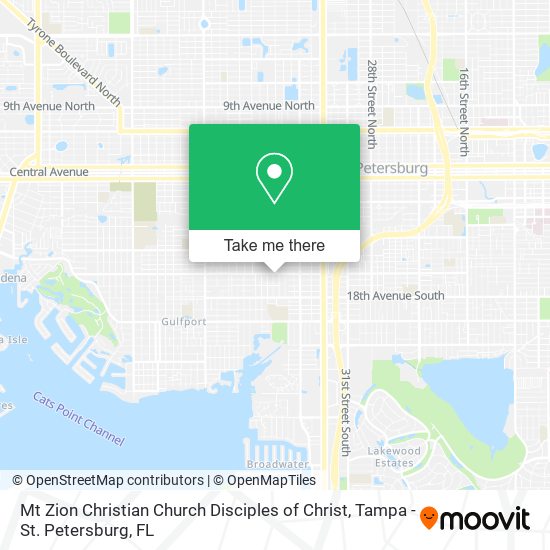Mt Zion Christian Church Disciples of Christ map