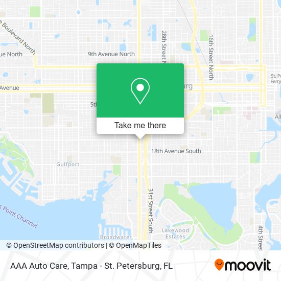 AAA Auto Care map