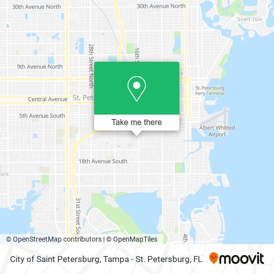 City of Saint Petersburg map