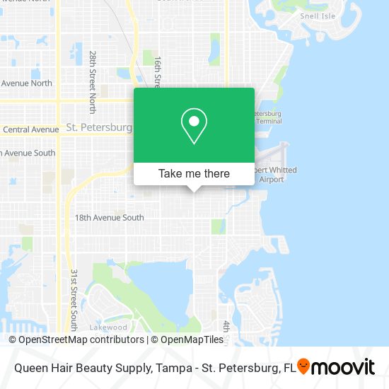 Mapa de Queen Hair Beauty Supply