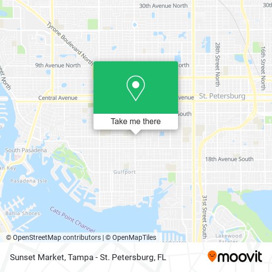 Sunset Market map