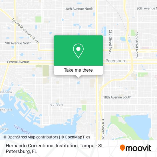 Mapa de Hernando Correctional Institution