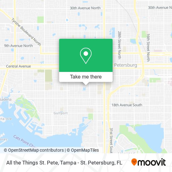 Mapa de All the Things St. Pete
