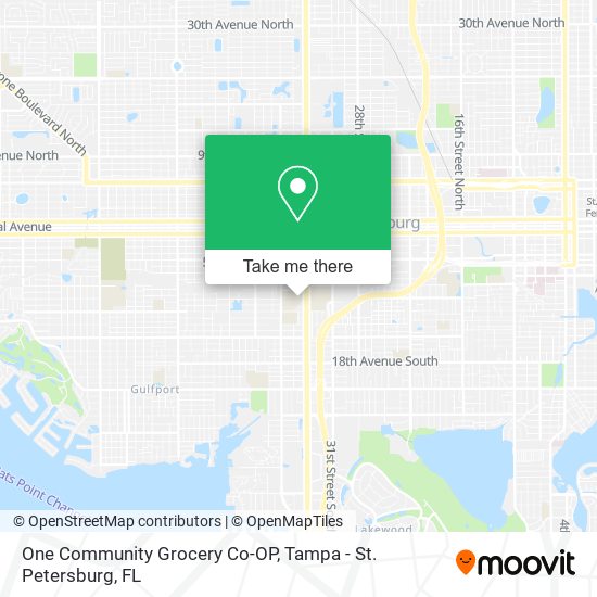 Mapa de One Community Grocery Co-OP