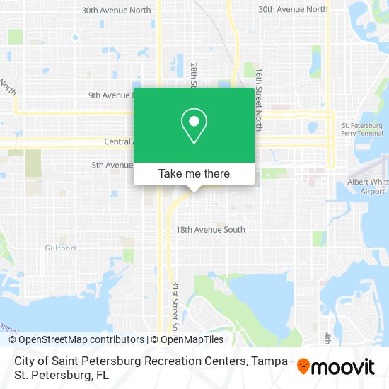 Mapa de City of Saint Petersburg Recreation Centers