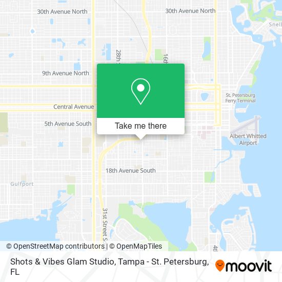 Shots & Vibes Glam Studio map