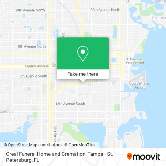Creal Funeral Home and Cremation map