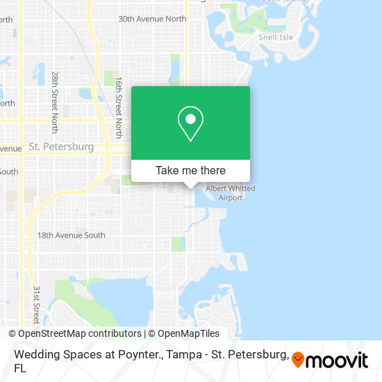 Mapa de Wedding Spaces at Poynter.