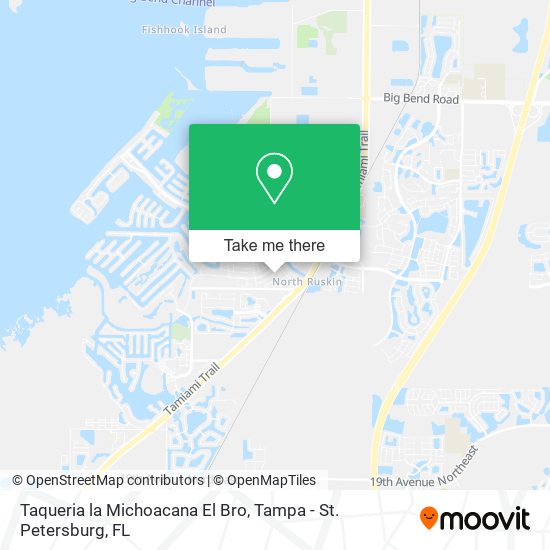 Taqueria la Michoacana El Bro map