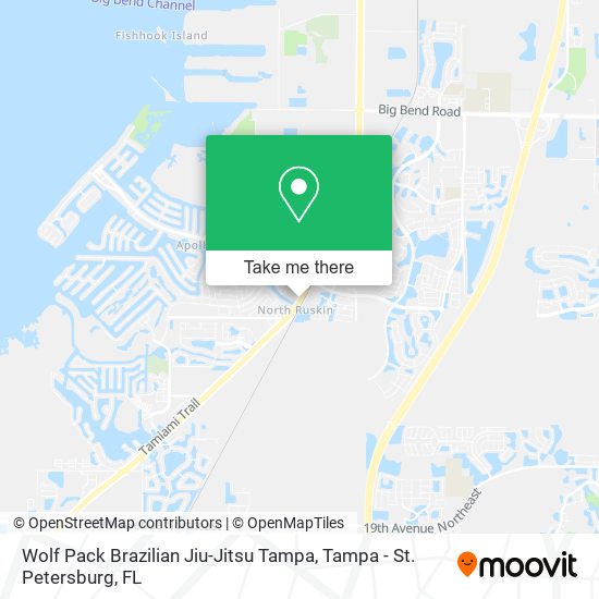Mapa de Wolf Pack Brazilian Jiu-Jitsu Tampa