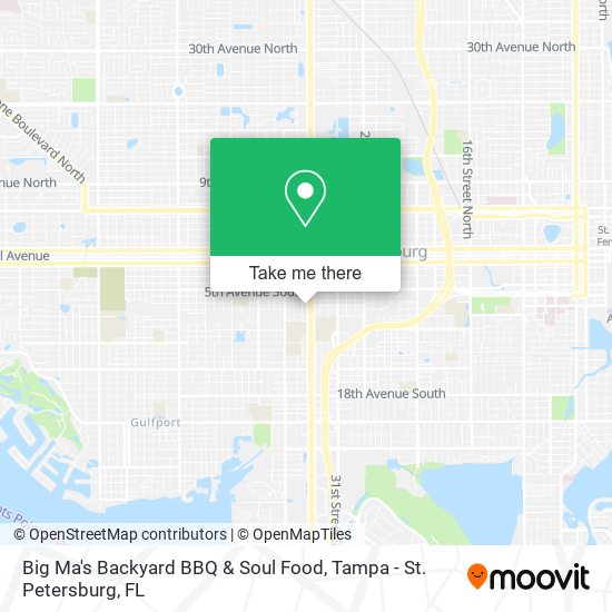 Mapa de Big Ma's Backyard BBQ & Soul Food