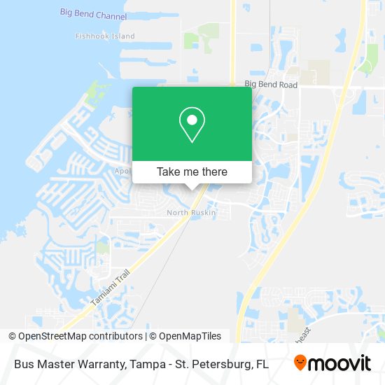 Bus Master Warranty map