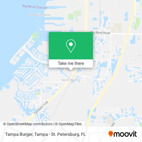Tampa Burger map
