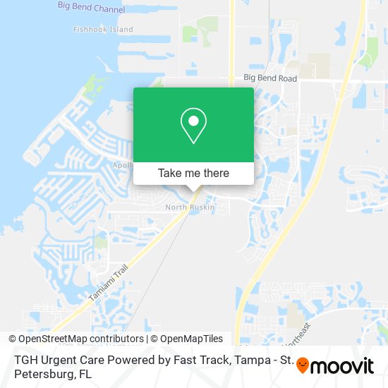 TGH Urgent Care Powered by Fast Track map