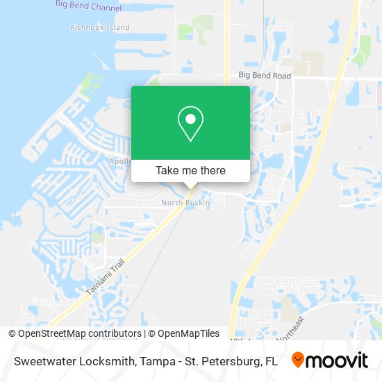Sweetwater Locksmith map