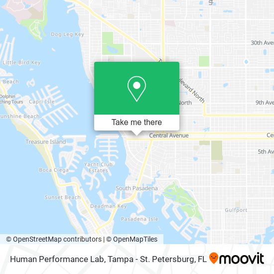 Human Performance Lab map