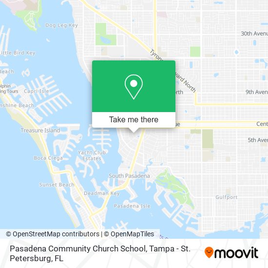 Mapa de Pasadena Community Church School