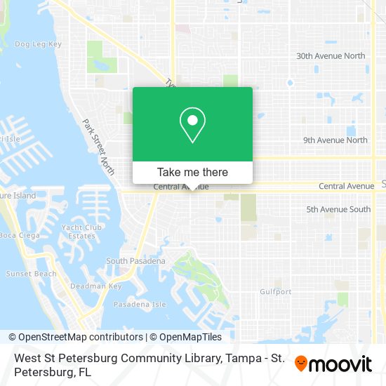 West St Petersburg Community Library map