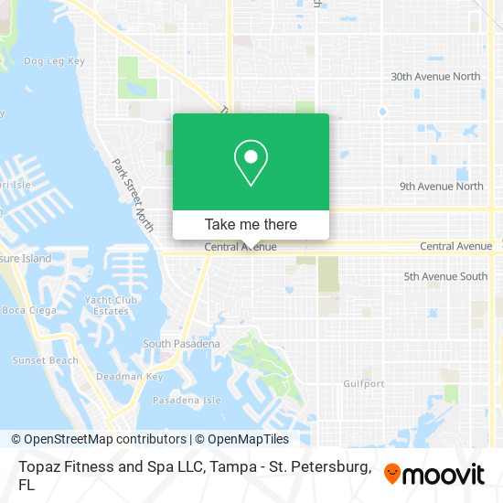 Mapa de Topaz Fitness and Spa LLC
