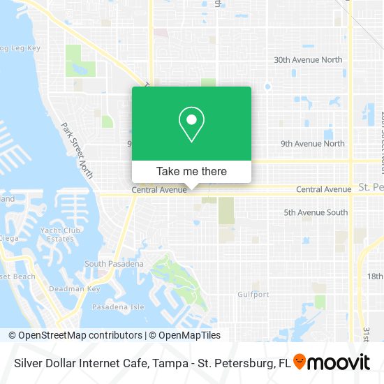 Mapa de Silver Dollar Internet Cafe