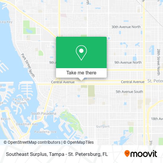 Southeast Surplus map
