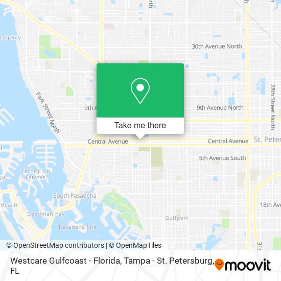 Westcare Gulfcoast - Florida map