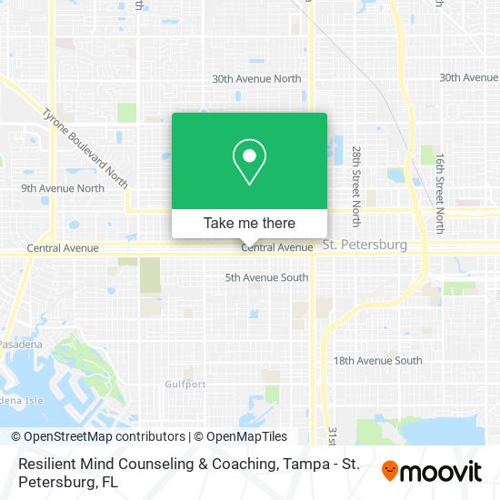 Resilient Mind Counseling & Coaching map