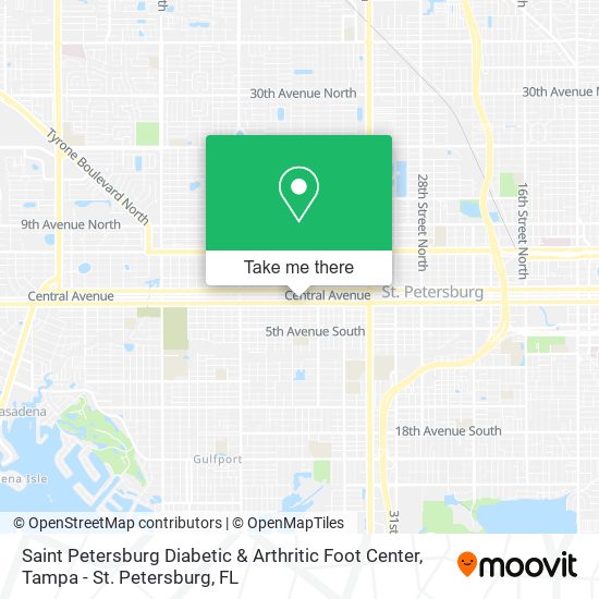 Saint Petersburg Diabetic & Arthritic Foot Center map