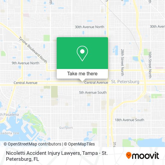 Nicoletti Accident Injury Lawyers map