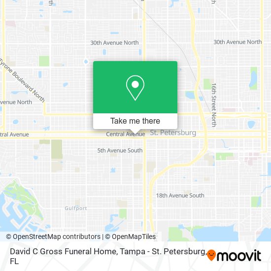 Mapa de David C Gross Funeral Home