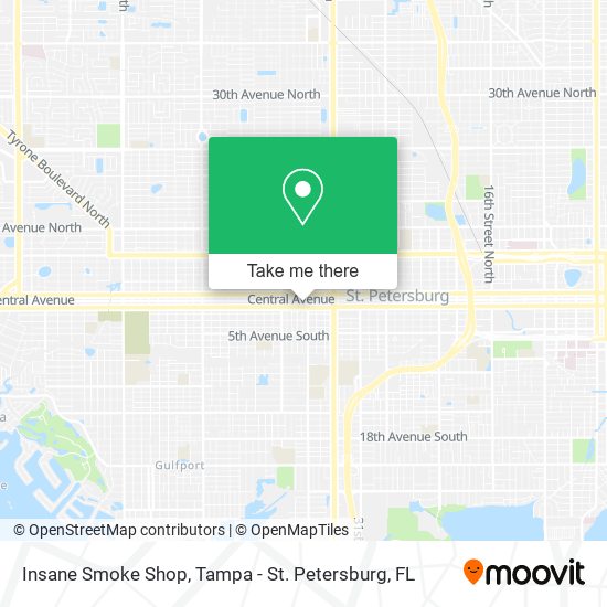 Insane Smoke Shop map