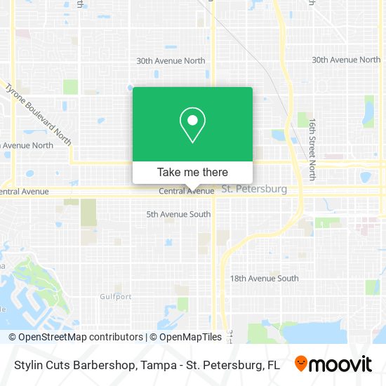 Stylin Cuts Barbershop map