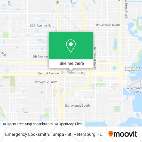 Emergency Locksmith map