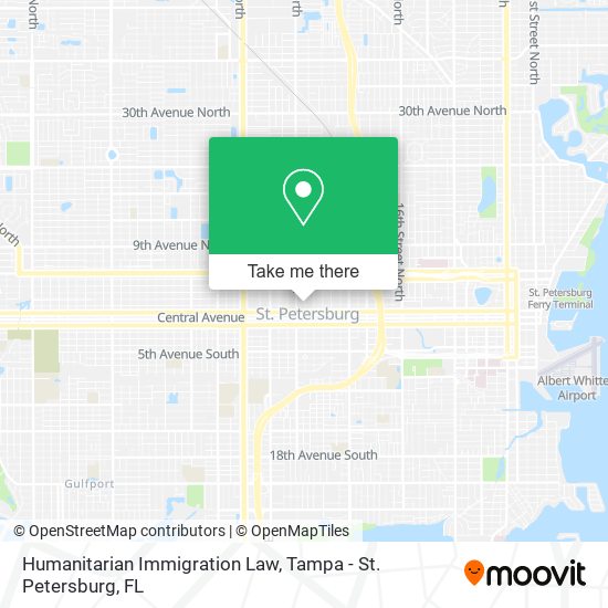 Humanitarian Immigration Law map