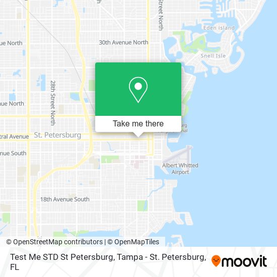 Test Me STD St Petersburg map