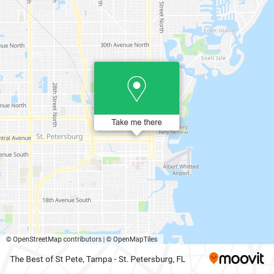 The Best of St Pete map